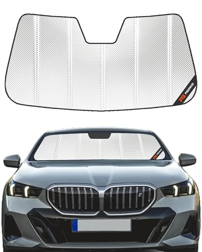 Pigenius Windshield Sun Shade for BMW 5 Series Sedan & M5 (G30/F90) 2017-2023, Fits 530i 540i 530e M550i M5. Reflective Aluminum Film Front Window Sunshade - BLAZBLOCK - size: 2017-2023 5 Series