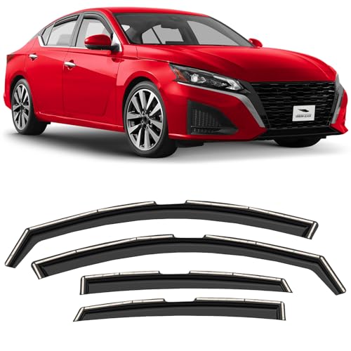 Voron Glass in-Channel Extra Durable Rain Guards for Nissan Altima 2019-2026, Window Deflectors, Vent Window Visors, 4 Pieces - 200914 - color: For Altima 19-26
