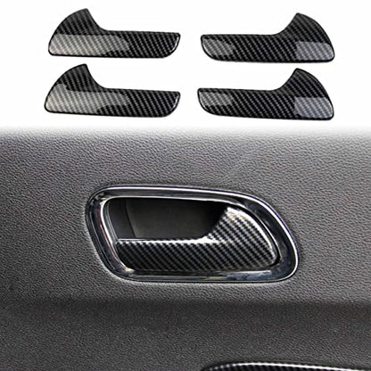 crosselec Carbon Fiber Inner Door Handle Cover Trim for Dodge Durango 2011-2022