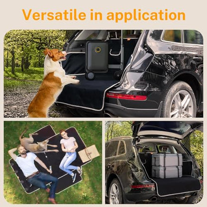 Toozey Dog Car Seat Cover for SUV, Sedan & Van, Waterproof & Tear-Resistant Back Seat Pet Cover for Dogs with Side Walls, Non-Slip Backing & Bumper Guard, Black Standard: 72.8"x40.6" - size: Standard (72.8 x 40.6 Inches)