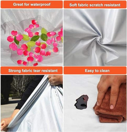 Kayme SUV Car Covers for Automobiles Waterproof All Weather Sun Uv Rain Protection with Zipper Mirror Pocket Fit Nissan Rogue, Volvo Xc60, Toyota Venza/Rav4, Porsche macan Etc (182 to 190 Inch) YL - size: C12 For SUV JEEP-Length ( 182-190 inch )