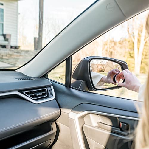 Verivue 2-Inch Round Blind Spot Mirrors for Cars, Universal Fit, HD Convex Wide Angle, Stick-On Frameless Side Mirror Blindspot, Adjustable Blind Spot Mirror for Car Side Mirrors, 2-Pack - size: Round