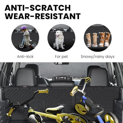 LASFIT Rear Seat Back Protector for Honda Passport 2026, All Weather TPE Pet Friendly Custom Fit Passport Second Row Back Seat Cover Mat Liner Accessories, Black - style: 7）For Honda Passport | 2026 | Seat Back Protector