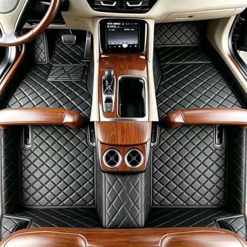 Customize Floor mats for car fit 99% Sedans SUV Sports,Custom Automotive Floor mat Fit Truck, All Weather Men Women Car Protection Pads Non-Slip auto Floor Liners (Black A), RH2206UPR - color: Black A