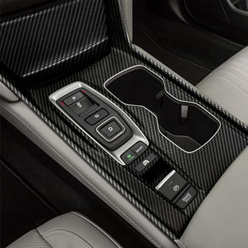 Carbon Fiber Gear Shift Panel Cover Compatible with 2018-2022 10th Gen Honda Accord Hybrid - color: Style 2