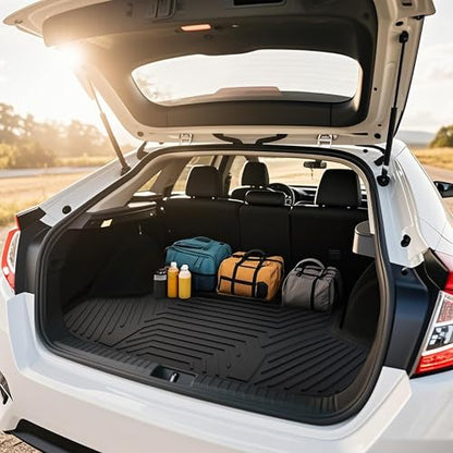 YITAMOTOR Floor Mats & Cargo Liner Set Fit for Toyota 4Runner 2024, Custom Fit TPE All-Weather Floor Liners 2013-2024 Toyota 4Runner 5 Passenger Model w/o Sliding Rear Tray, Black - style: 2013-2024 4Runner Floor Mats & Cargo Mat