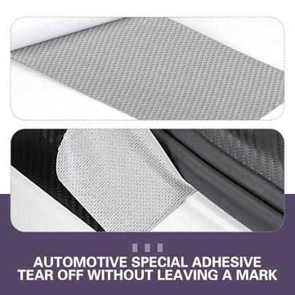 4 PCS Car Trunk Edge Protector Strips, Self-Adhesive Rubber Trunk Edge Guards, Scratch-Resistant Cut-to-Fit Tailgate Sill Protector, Universal for Most Cars, SUVs & Trucks