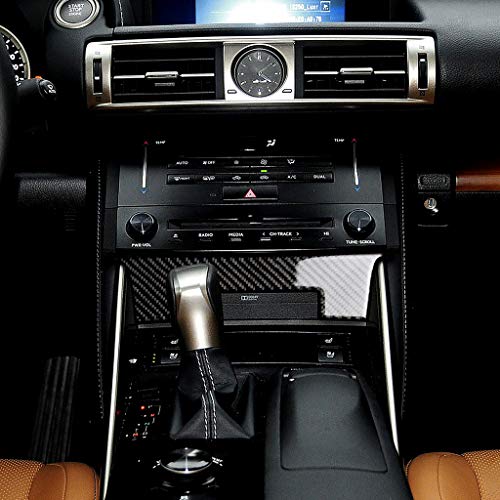 NVCNX Car Dashboard Dash Trim Cover Decal Compatible with Lexus IS250 2014 2015 / IS200t 2016 2017 / IS300 2016-2020 / IS350 2014-2020 Carbon Fiber Interior Trim Accessories Black - B - color: Dashboard Trim - B