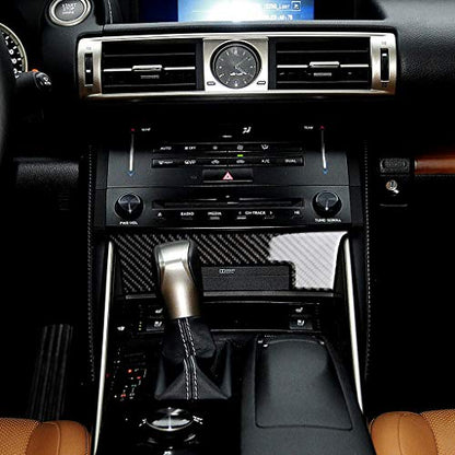 NVCNX Car Dashboard Dash Trim Cover Decal Compatible with Lexus IS250 2014 2015 / IS200t 2016 2017 / IS300 2016-2020 / IS350 2014-2020 Carbon Fiber Interior Trim Accessories Black - B - color: Dashboard Trim - B