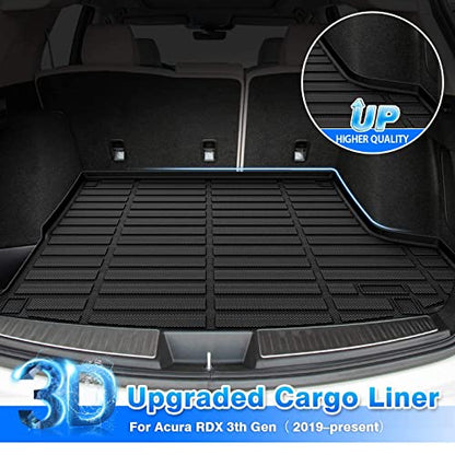 RDX Cargo Liner - Trunk Mat for Acura RDX 2019-2026, All Weather Cargo Mat for RDX Accessories, Heavy Duty Car Mats, Car Accessories - size: 2)Acura RDX【2019-2025】