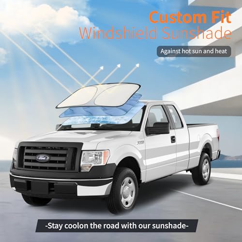 Waterproof Car Cover All-Weather, Heavy-Duty Outdoor Full Exterior Automobiles Snow Cover for Truck 229-242 inch with Sun Visor,Zippered & Storage Bag - Black - size: Fit Truck Length 229-242 inch(PK-XL)