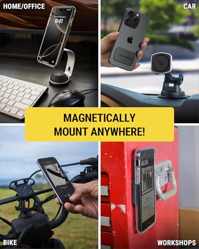 Scosche MagicMount Replacement Metal Plate Kit, Large Metal Plates with Strong Adhesive for Car Magnet Phone Mount Magnetic Cell Phone Holder, Universal Fit with All Devices and Cases, Black, 2-Pack - size: 2 Plates, style: Original