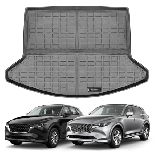 Vanseno Compatible for 2017-2025 Mazda CX-5 Cargo Liner Cargo Mats All Weather Protection Trunk Mats for 2017 2018 2019 2020-2025 Mazda CX5 Accessories - color: Fit 2017-2025 Mazda CX-5
