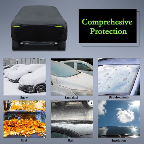 Car Cover Custom Fit for Toyota Tundra 5.5Ft Bed 2000-2025, Waterproof All Weather for Automobiles Full Exterior Cover Rain Sun Snow Protector with Door Zipper - size: Custom Fit Toyota Tundra 5.5Ft Bed
