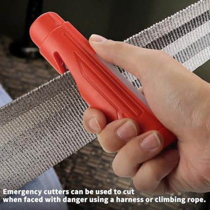 KnLnny Ware Automotive Escape Tool, Window Breaker,Seatbelt Cutter, Car Flashlight, 5 in1 Auto Tactical Gear, USB Charging, Magnetic Attraction, Emergency Kit Self Defense Accessories,Red - color: Red-1Pack