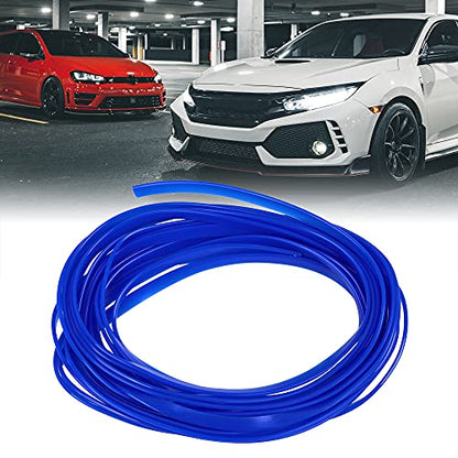 X AUTOHAUX Car Interior Gap Door Edge Trim Strip Line Dark Blue 8m 26.25ft - color: Dark Blue