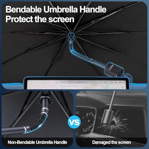 Upgrade Windshield Sun Shade Umbrella, Foldable Car Sun Shade Windshield, Block Sunlight and Heat, Keeping Interior Cool, Protecting Upholstery (Small) - size: Small