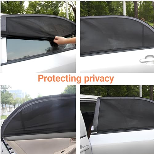 Car Window Sun Shade Cover, 4 PCS Breathable Mesh Car All Side Window Sunshade, Mosquito Net Curtain, Sun Protection Heat Insulation, Privacy Protection Universal for Most Cars, SUVs - size: 4 PCS