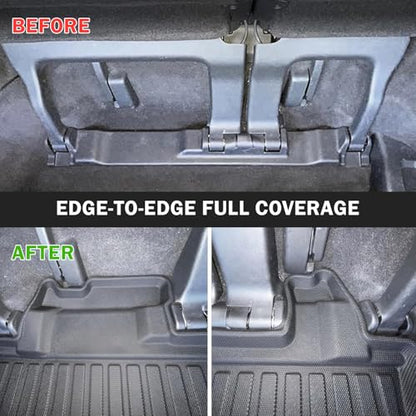 KUST Cargo Liner for Toyota Sienna 2021-2025 (with Spare Tire), Rear Trunk Cargo Mat All Weather Protection TPE Rubber Raised Edge - size: For 2021-2025 Sienna | Trunk Mat
