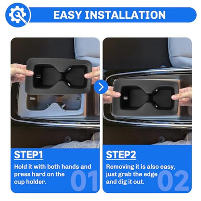 SXCY for 2023-2025 2026 Volkswagen ID.4 Accessories 2024 2025 2026 VW ID.4 Cup Holder Insert TPE Cup Holder Limiter Drink Holder Adapter Non-Slip Drink Stopper Stabilizer - color: 2023-2025 2026 VW ID.4 Cup Holder Limiter