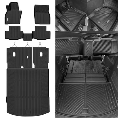 Floor Mats for Mazda CX-70 2025 2026, Trunk Mat and Backrest Mat All Weather TPE Protector for Mazda CX-70 Accessories