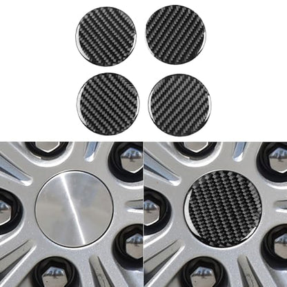 Black Carbon Fiber Compatible with Chevrolet/Chevy Malibu 2016 2017 2018 2019 2020 2021 2022 2023 2024 2025 Accessories Car Hub Center Cap Cover Exterior Trim Sticker Decal 4pcs - color: Hub Cap