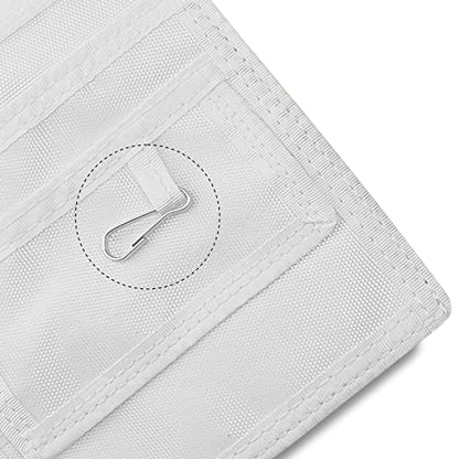 ASA TECHMED Nurse Pocket Organizer, Nylon 5 Pocket Nurse Scrub Organizer, 6 Inch x 5 inch, White - color: White