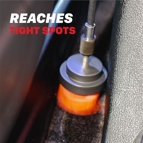 Maxshine 2", 4", & 5" M8 Medium-Duty Upholstery Carpet Brush with Drill Attachment Set – Power Scrubber Attachment for Car Detailing – Removes Grime, Stains & Spots from Fabric, Seats & Carpets - size: Full Set