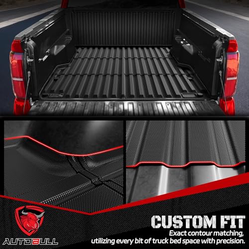 Truck Bed Mat Bed Liner Fit for Toyota Tundra Accessories CrewMax 2022-2026 5.5FT (Not Fit Drop-in Liners), Vehicle Truck Bed Liner Custom Fit All Weather Protection TPE Pickup Car Bed Mat - style: 17)2022-2026 |Toyota Tundra CrewMax Bed Mat (5.5FT)