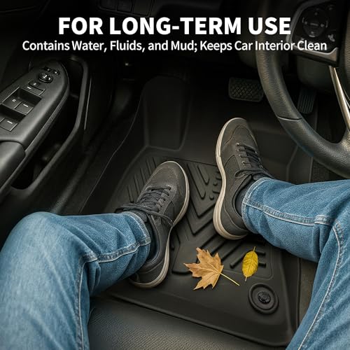 YITAMOTOR Floor Mats Fit for Honda Pilot 2022-2016,All-Weather Floor Liners Set Front 1st & 2nd 3rd Seat Floor Liner Set Black, 8 Passenger Model - style: 2016-2022 Pilot 1st & 2nd & 3rd