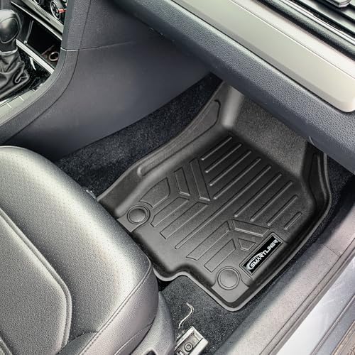 SMARTLINER All Weather Custom Fit 2 Row Floor Mats and Cargo Liner Set Compatible with 2012-2019 Volkswagen Passat (Only Fits Automatic Transmission Models) - color: Volkswagen Passat 2012 - 2019
