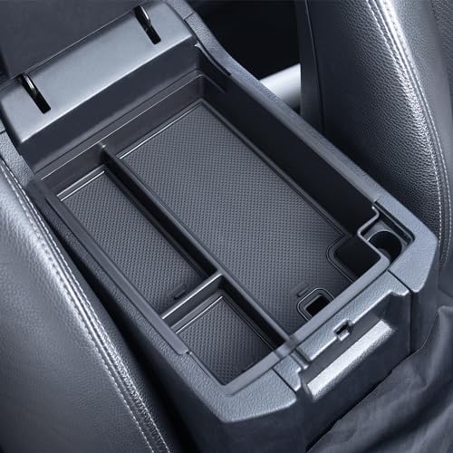 JKCOVER Center Console Full Organizer Tray Compatible with Toyota 4Runner 2010-2020 2021 2022 2023 2024 Accessories,Insert Armrest Box Secondary Storage ABS Black Materials - color: Full tray