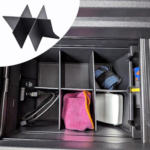 RUNROAD Center Console Organizer for Honda Pilot (2016-2022)/ Ridgeline (2017-2023)/ Passport (2019-2023) Accessories, Armrest Box Insert Dividers - color: Console Dividers B