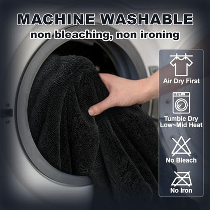 Car Drying Towel (28" x 36"),1500 GSM Double Sided Microfiber Drying Towels for Cars,Highly Absorbent,Leaving no Marks,no Shedding,Easy to Clean - size: Pack of 1