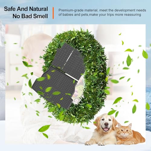 powoq Cargo Mat Compatible with 2019-2025 Toyota RAV4 Backrest Mat Cargo Liner Trunk Mat Back Seat Protector Replacement for 2019-2024 2025 Toyota RAV4 Accessories (Trunk Mat+Backrest Mats) - size: Compatible with Toyota RAV4 | 2019-2025