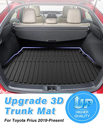 Powerty Trunk Mat Compatible with Toyota Prius 2019-2023 Cargo Liner Accessories All Weather Cargo Mat TPO (Latest XW50 Since November 2018) - size: Cargo Mat｜For｜19-23｜Toyota Prius