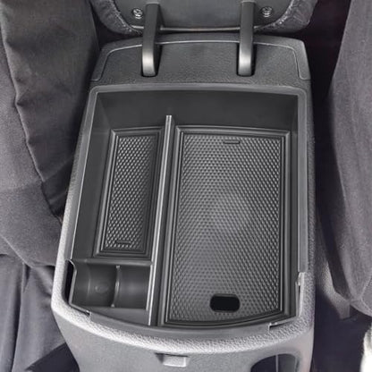 HGWEI Center Console Organizer Compatible with Hyundai Kona 2018 2019 2020 2021 2022 2023 Interior Accessories, ABS Armrest Storage Box Glove Container Insert Tray (Not for Kona EV)