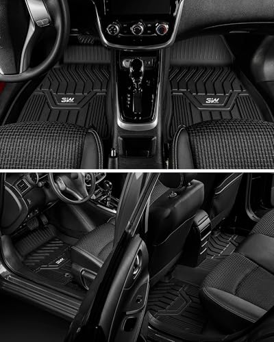 3W Floor Mats Custom Fit for Nissan Altima 2019-2025 2026, TPE All Weather Accessories Custom Fit Floor Liner for Nissan Altima 1st and 2nd Row Full Set Car Mats - size: 3.altima|19-26|floor Mats