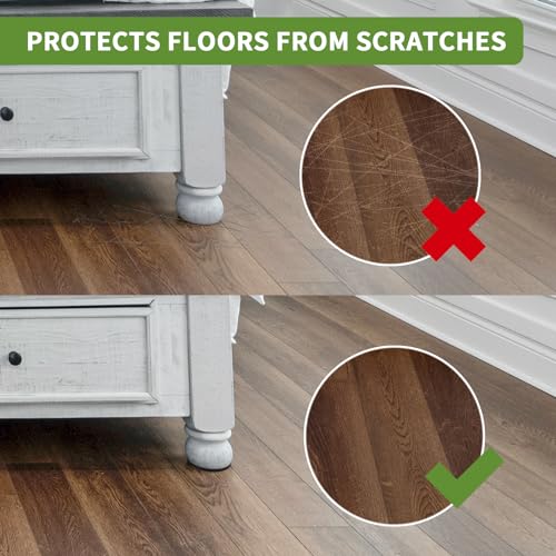 Non Slip Furniture Pads 16 PCS 3'' Round - Anti Slip Furniture Pads - Self Adhesive Rubber Feet Furniture Feet - Chair Leg Floor Protectors - Keep Furniture in Place - size: Round 3 inch 16PACK