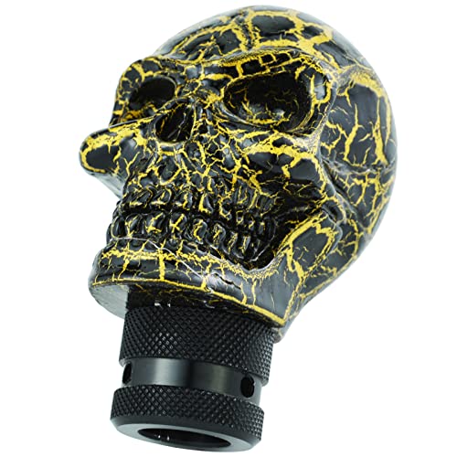 Skull Gear Speed Shift Stick Head Fit Most Cars - color: Black Pattern