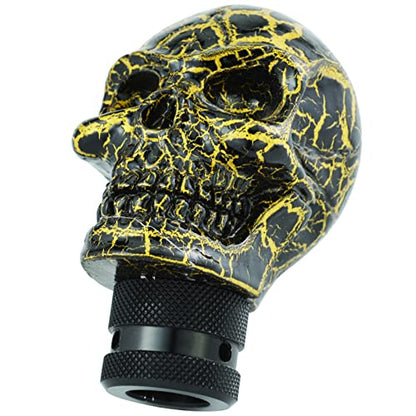 Skull Gear Speed Shift Stick Head Fit Most Cars - color: Black Pattern
