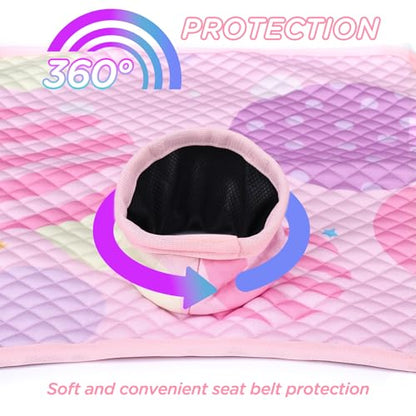 Car Seat Potty Training Protector, Waterproof Car Seat Liner with Anti-Slip Backing, Machine Washable Car Seat Cover for Baby Toddler Carseat, Stroller (Pink, 2PC) - color: Pink