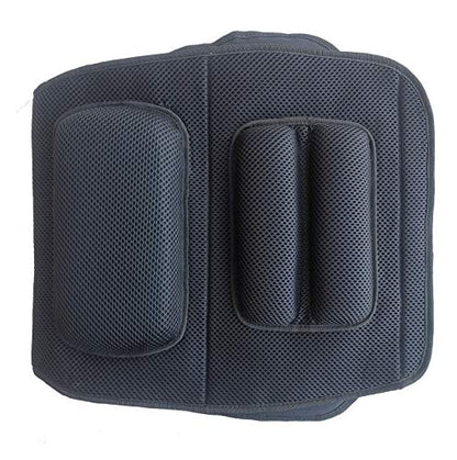 FOMI Premium Gel Cushion and Firm Back Support | Seat Cushion Pad and Upper Lower Thoracic and Lumbar Pillow for Car, Office Chair | Pressure Sore, Coccyx Pain Relief | Posture Aid (Grid Gel) - size: Back - 19"