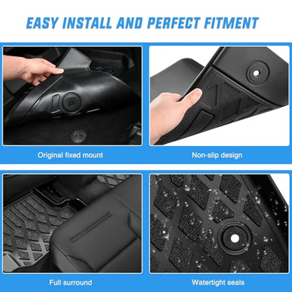Nilight TPE Floor Mats for Mazda CX-30 CX30 2020 2021 2022 2023 2024 2025 2026 All Weather Custom Fit Heavy Duty Floor Liners - color: 2020-2026 Mazda CX30