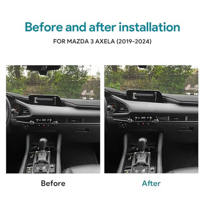 AIRSPEED Carbon Fiber for Mazda 3 Axela 2019-2025 Center Console Air Vent Outlet Panel Cover Interior Trim Accessory, Black - color: Air Vent Outlet Panel