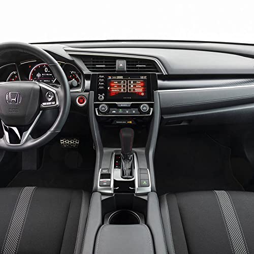 Auto Car Leather Gear Shift Knob Cover for Honda Civic 10th Gen 2021 2020 2019 2018 2017 2016 Accessories (B) - color: B