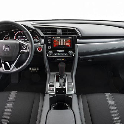 Auto Car Leather Gear Shift Knob Cover for Honda Civic 10th Gen 2021 2020 2019 2018 2017 2016 Accessories (B) - color: B
