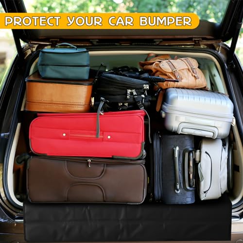 Tinideya Large Rear Bumper Protector for Cars 36 x 25 Inch Bumper Guard Foldable Protective Mat Dog Blanket Cargo Liner Preventing Scratches While Unloading and Loading for SUV Van Truck Vehicle - size: 36 x 25 Inches