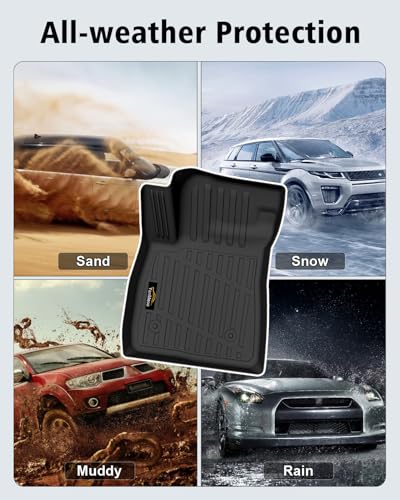 Floor Mats Custom Fit for Chevy Trailblazer FWD 2021-2025 2026 Trunk Mat with Backrest Mat All Weather TPE Cargo Liner Full Set for Chevrolet Trailblazer Accessories,Black (Upper Cargo Floor Mat) - size: For Chevy Trailblazer FWD 2021-2026