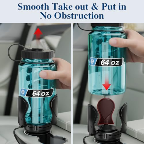 Car Cup Holder Expander, Cup Holder Extender Adapter with Expandable Arm and Adjustable Base, Compatible with Yeti Ramblers, Hydro Flasks, Stanley, Owala Most Coffee Mugs Bottles & Cups - size: CUP-T-1pack